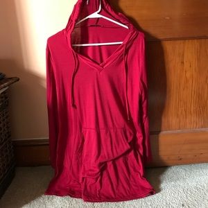 Red Hooded Tunic